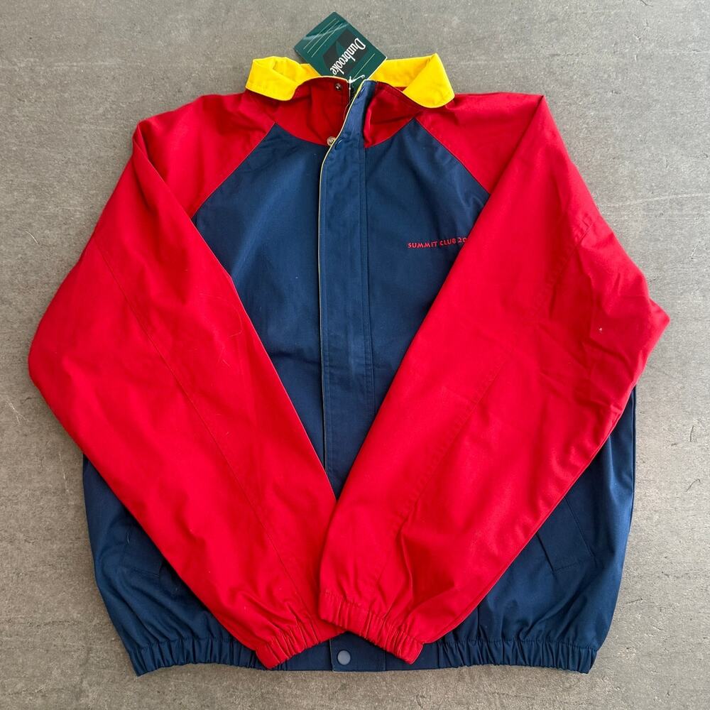 Vintage Y2k Colorblock Dunbrooke Summit Club 2000 Full Zip Jacket Large Nwt